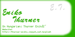 eniko thurner business card